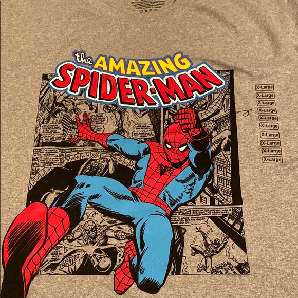 Marvel Gray Tee with Spider-Man Graphic - Picture 3 of 7